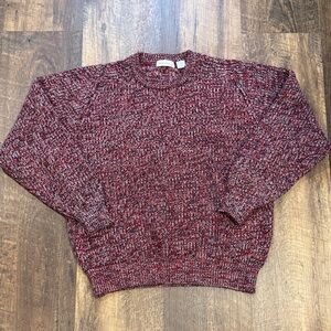 Vintage 80s Brian MacNeil Maroon‎ Knitwear Sweater Men’s Large